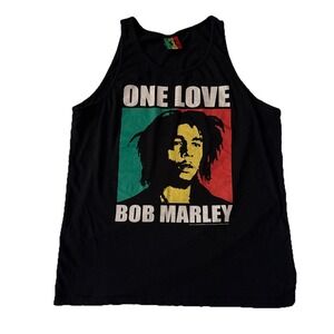 Bob Marley One Love Men Tank Size‎ X-Large Black
